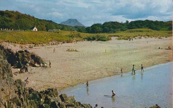Golden Sands Of Gairloch Beach Games Rosshire Scottish Scotland 1970s Postcard