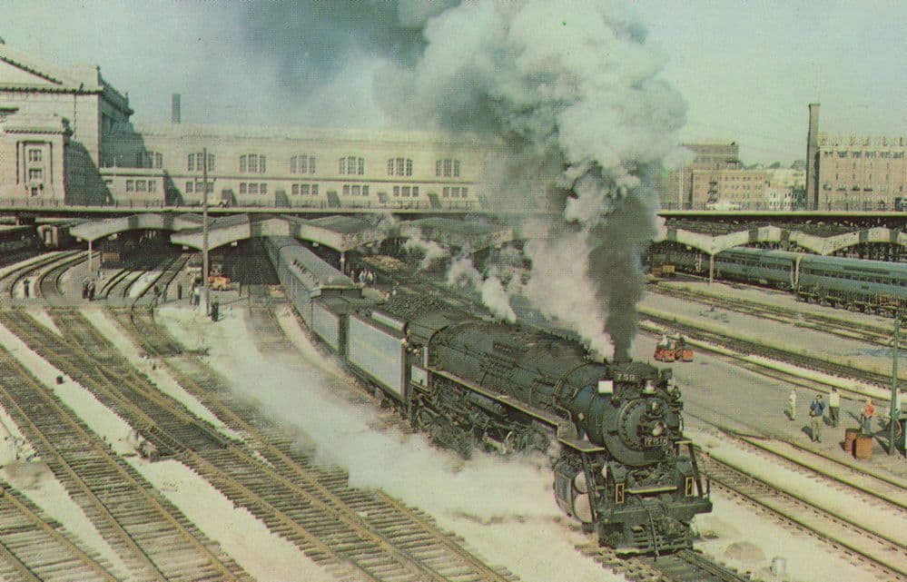 Golden Spike Centennial Limited Kansas City Missouri Train Postcard