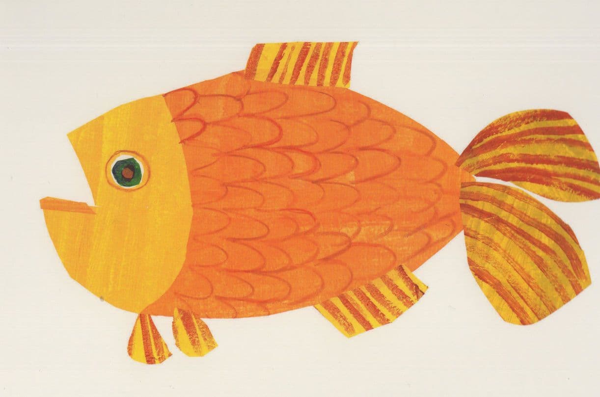 Goldfish Brown Bear Brown Bear What Do You See Eric Carle Book Postcard