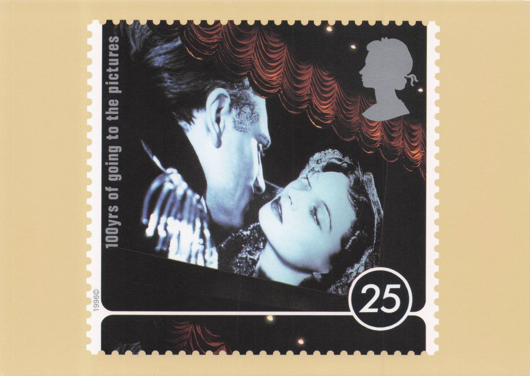 Gone With The Wind Historic Kiss Royal Mail Stamp Ltd Edn Postcard