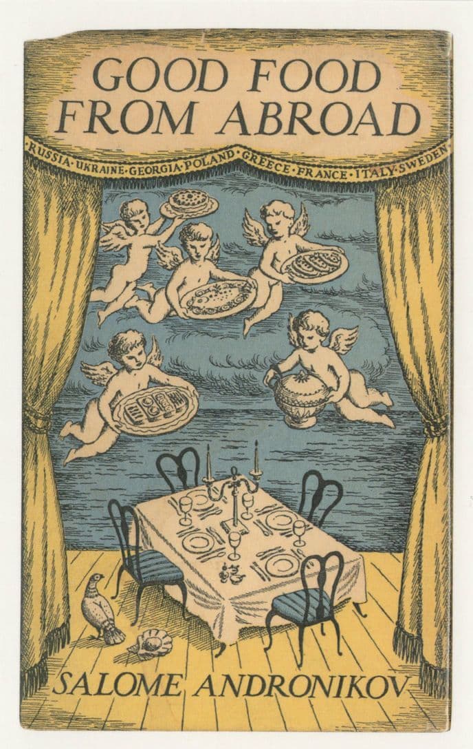 Good Food From Abroad Salome Andronikov 1953 Book Postcard