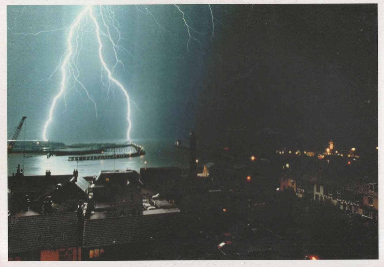 Gorleston Great Yarmouth Disaster Weather in 1994 Storm Postcard