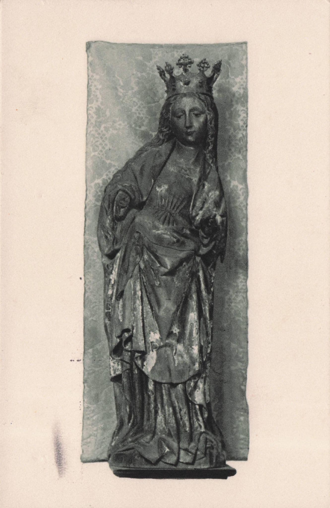 Gorlitzer Meister Stadtmuseum Bautzen German Madonna Statue Postcard