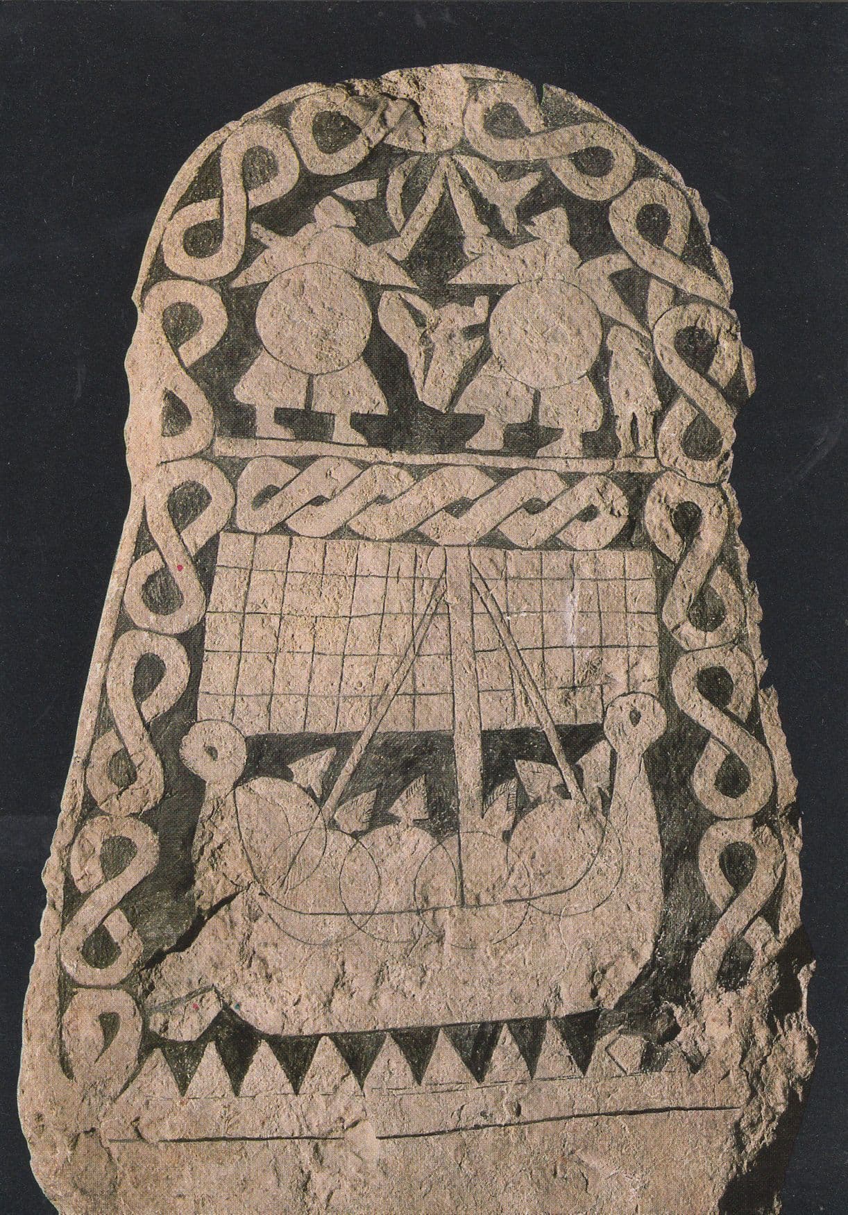 Gotland Sweden Viking Age Memorial Stone Postcard