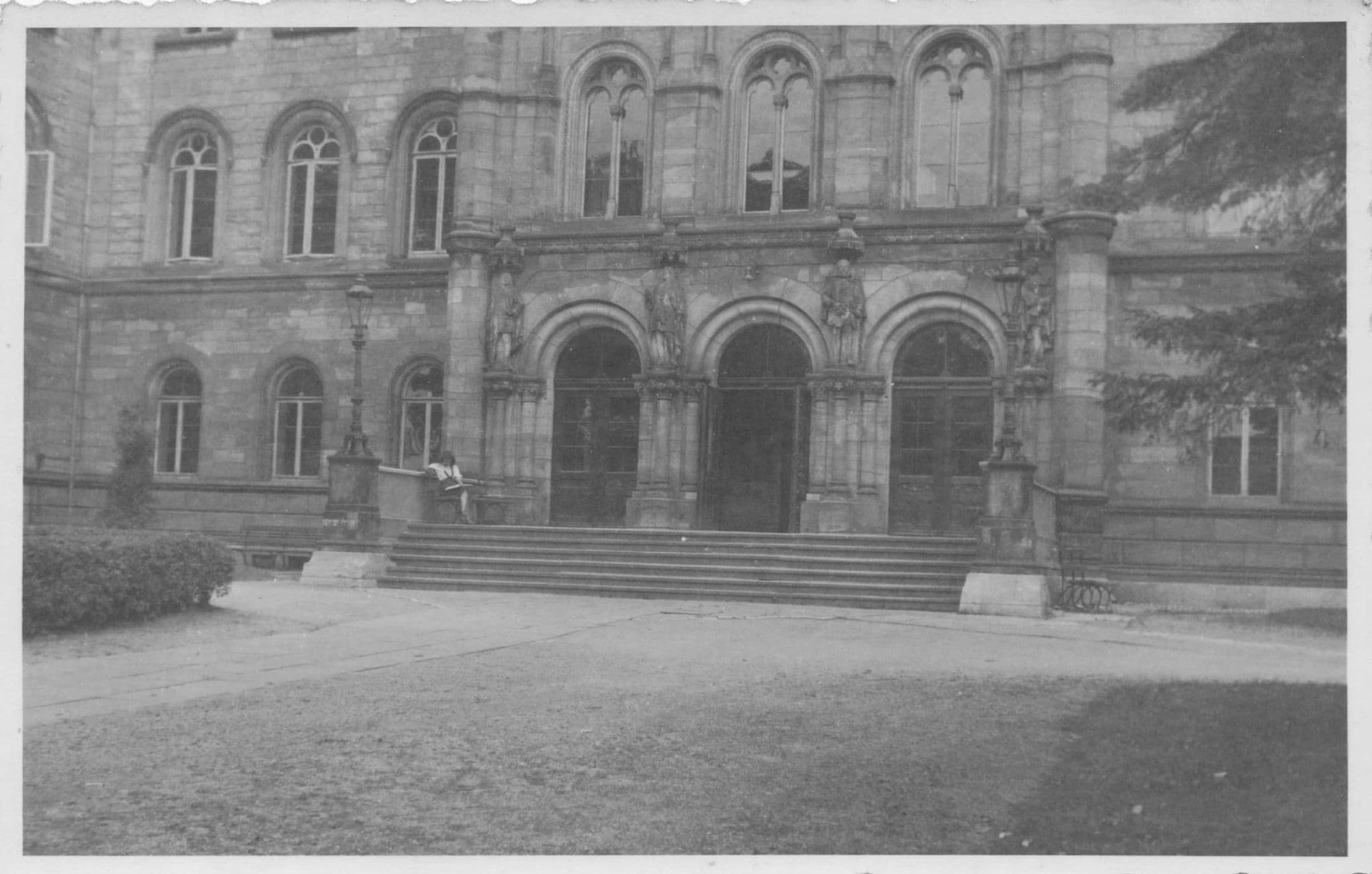 Gottingen Auditorium Entrance Architecture Rare German Real Photo Postcard