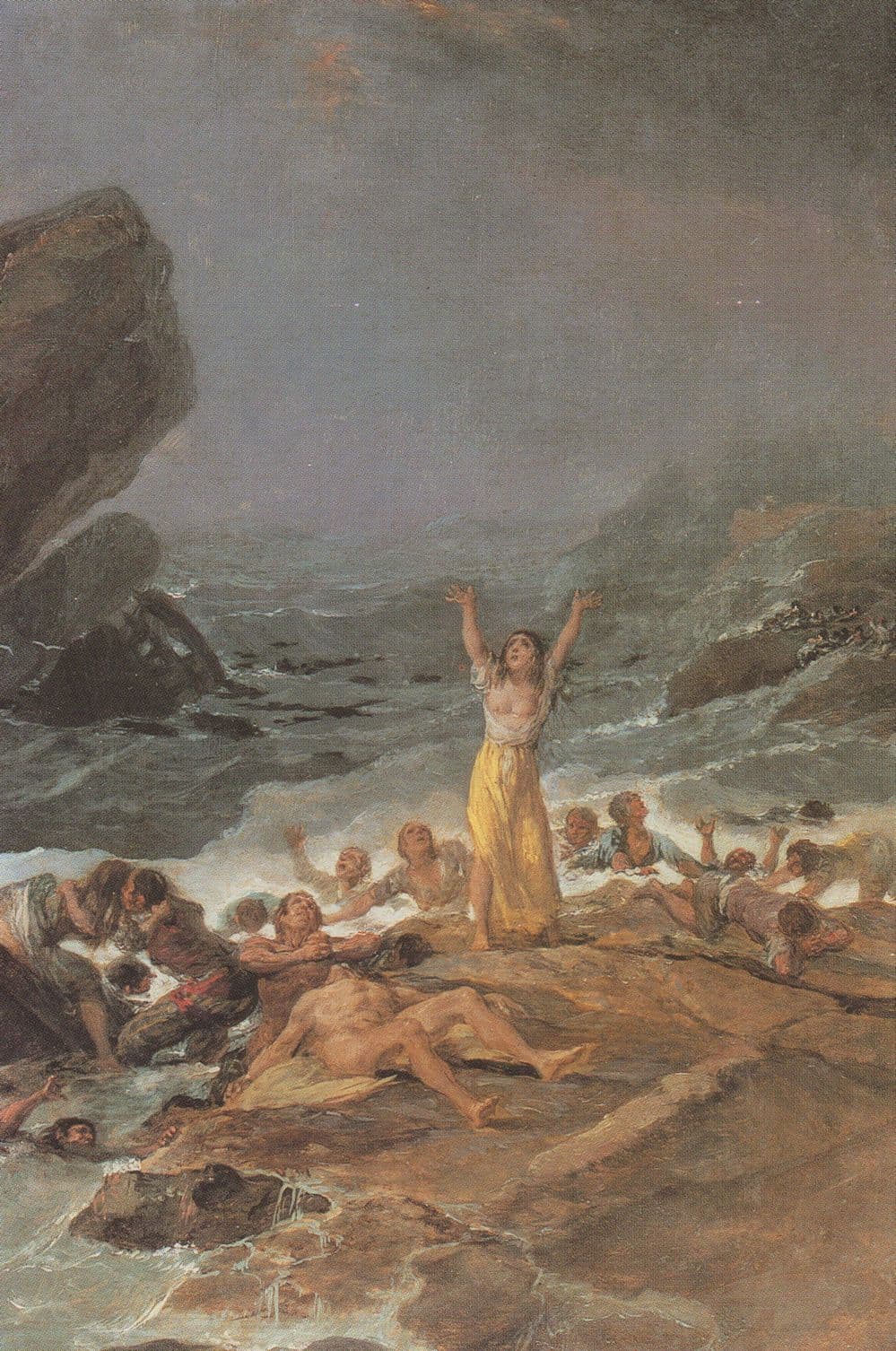 Goya The Shipwreck Disaster Royal Academy Of Arts Painting Postcard
