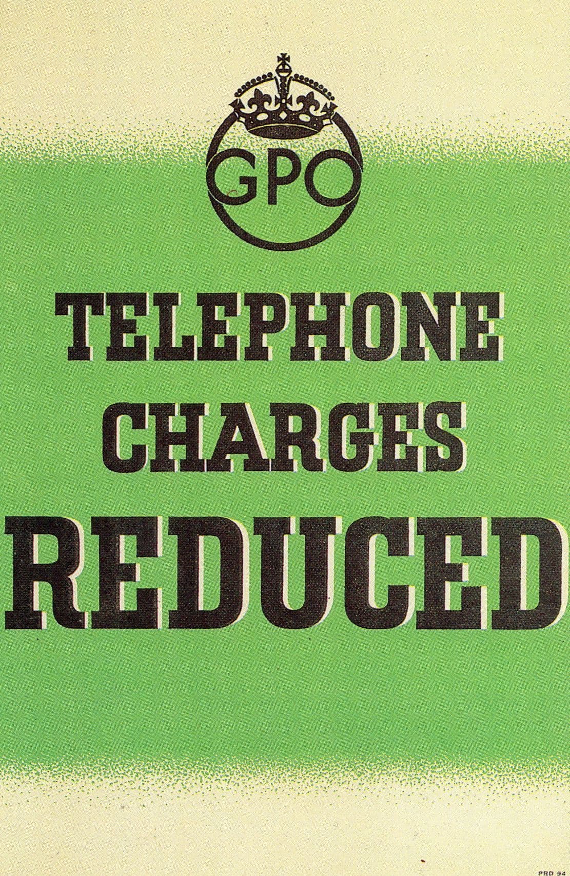 GPO Telephone Charges Reduced in 1930s Old Advertising Postcard