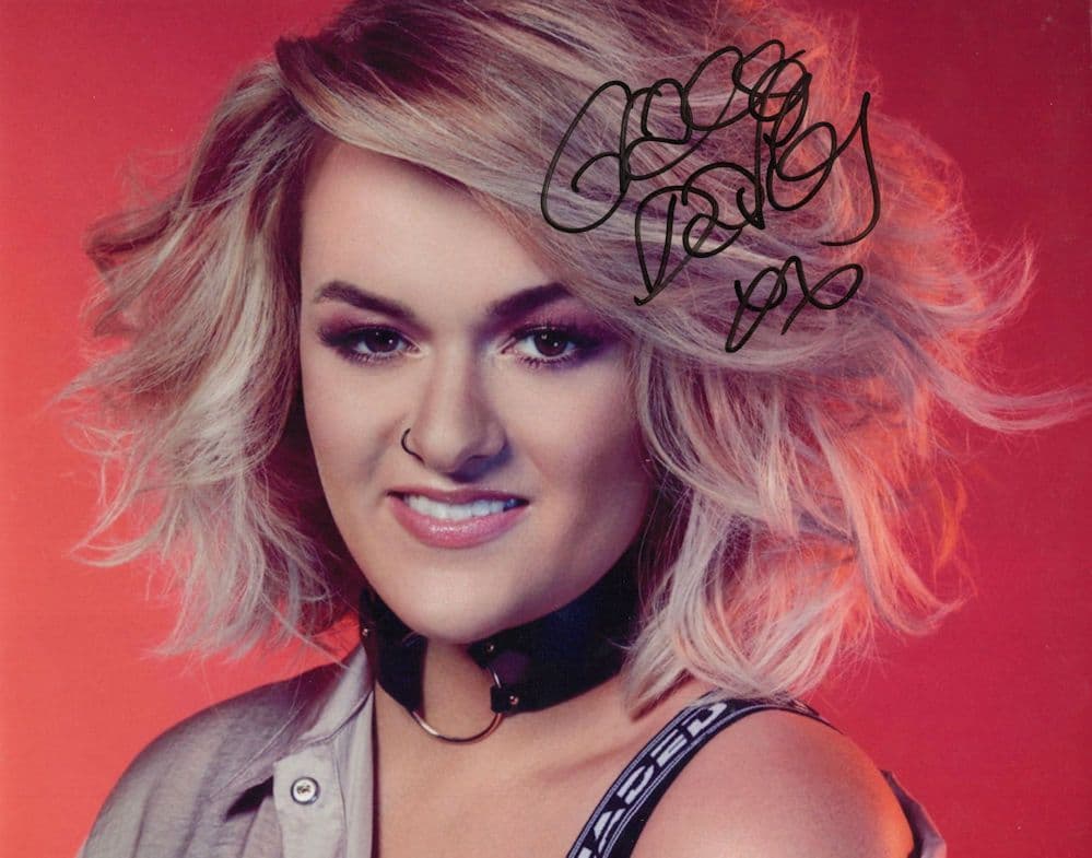 Grace Davies 2017 X-Factor Sharon Osborne Singer 10x8 Hand Signed Photo