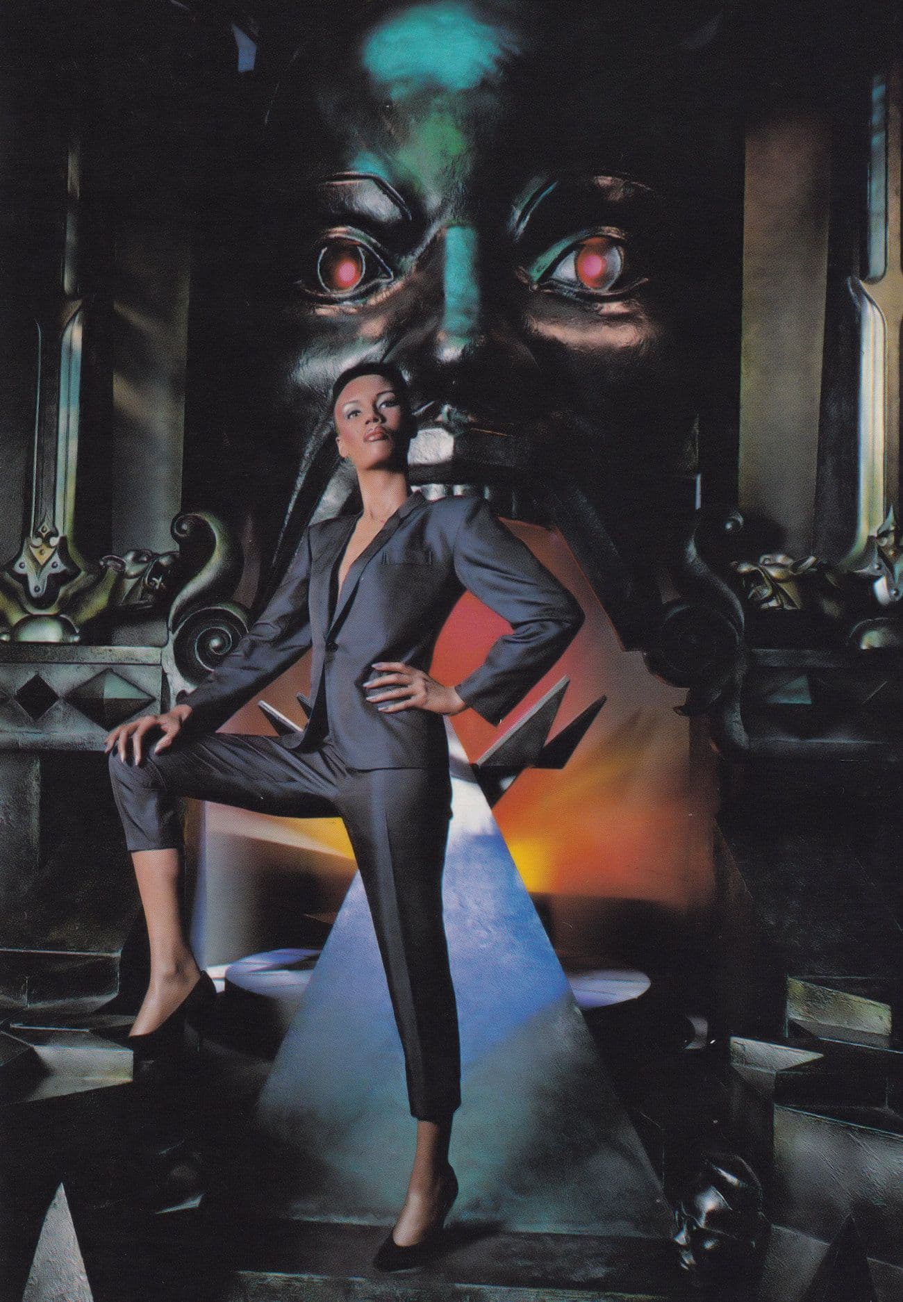 Grace Jones Madame Tussauds Waxwork Rare Postcard
