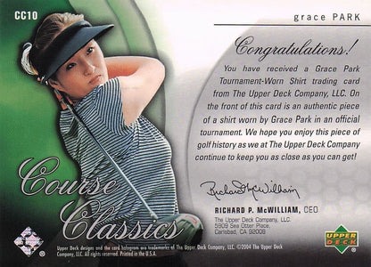 Grace Park Course Classics 2004 Authentic Tournament Upper Deck Golf Shirt Card