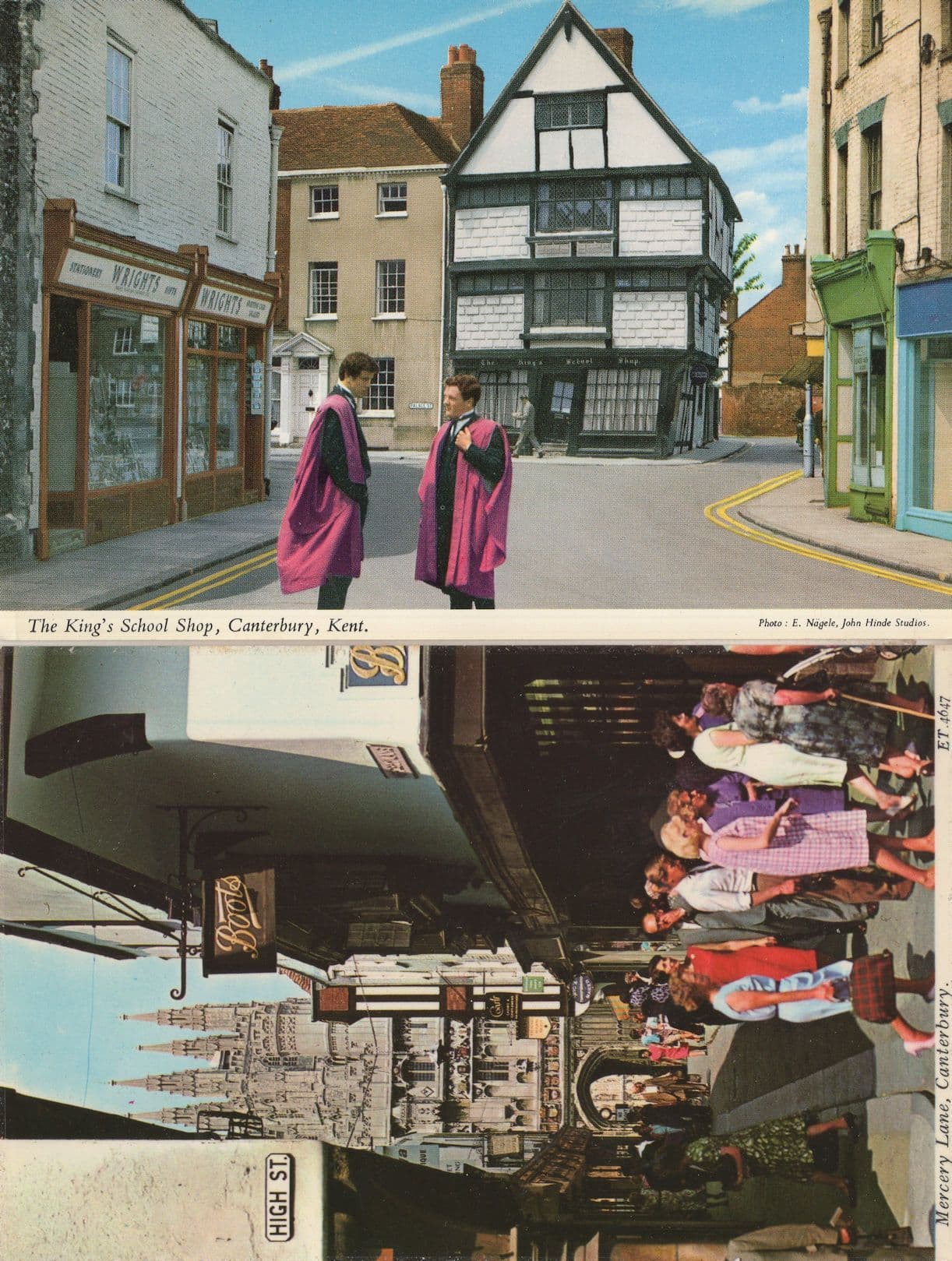 Graduates at The Kings School Shop Canterbury Kent Boots 2x Postcard
