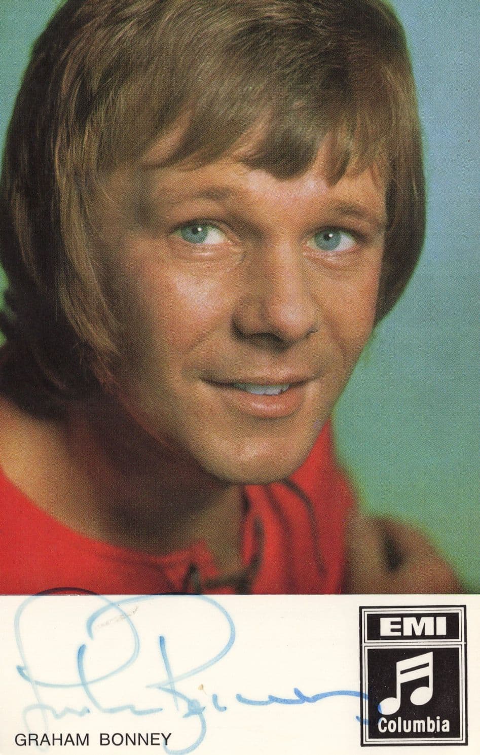 Graham Bonney EMI Singer Super Girl Hand Signed Photo