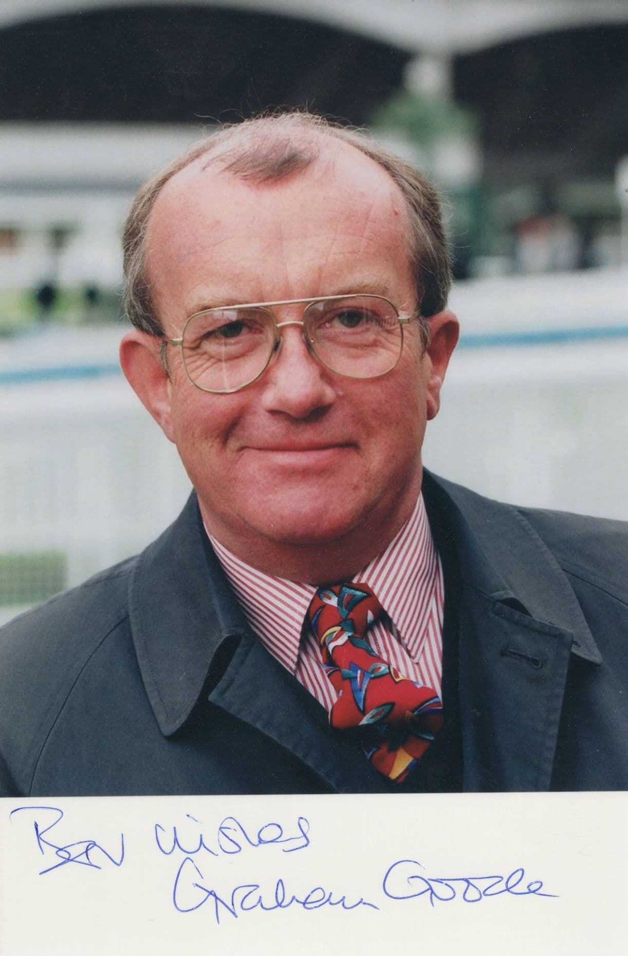 Graham Goode Channel 4 Horse Racing Hand Signed Photo