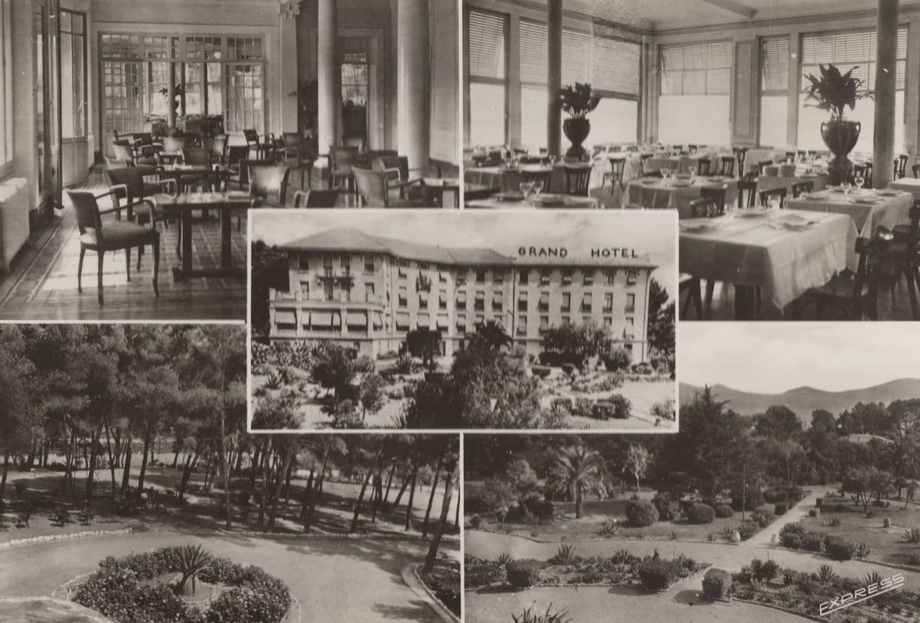 Grand Hotel Des Lecques Plages Restaurant French Postcard