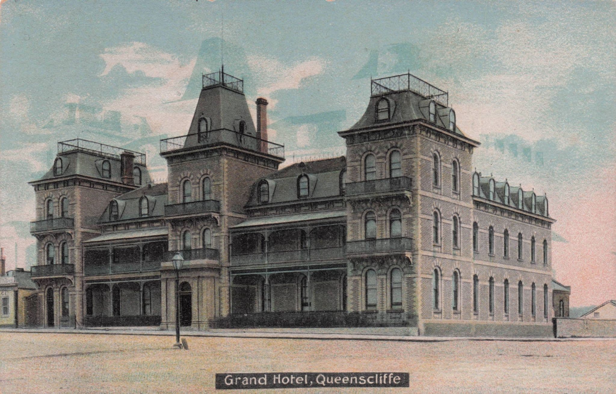 Grand Hotel Queenscliff Victoria Australia Antique Postcard