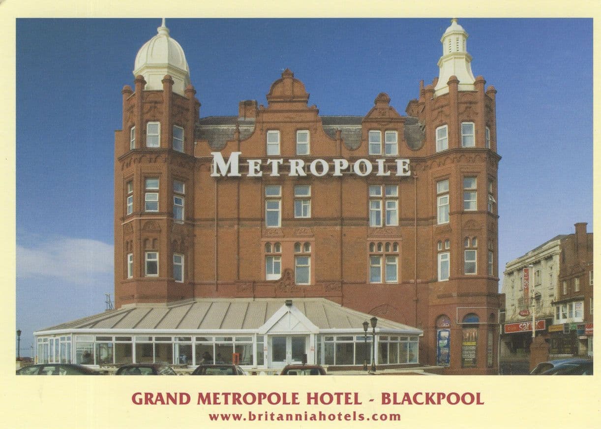 Grand Metropole Hotel Blackpool Postcard