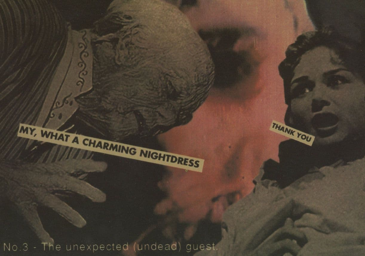 Grandpa Texas Chainsaw Massacre Horror Film Comic Postcard