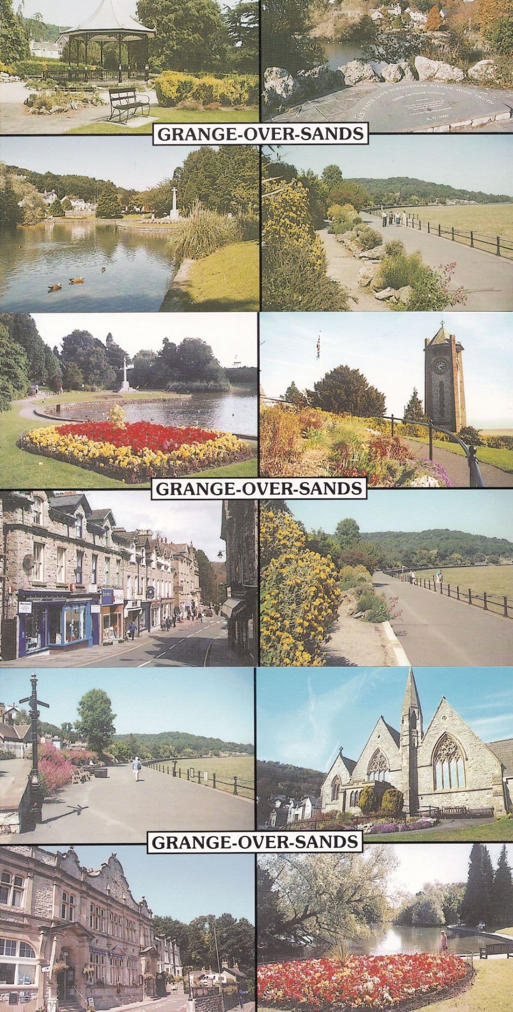 Grange Over Sands The Gardens Clock Tower 12 Photo 3 Postcard s