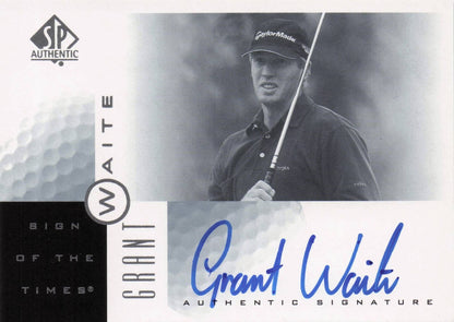 Grant Waite Sign Of The Times Hand Signed 2001 SP Golf Autograph Card