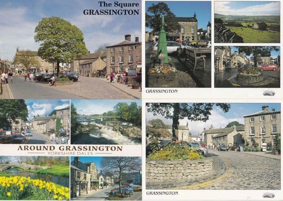 Grassington Post Office The Square 4x Postcard s