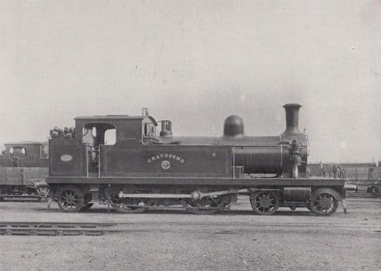 Gravesham LTSR Train Ashford Railway Works Kearnsey Victorian View 4x Postcard s