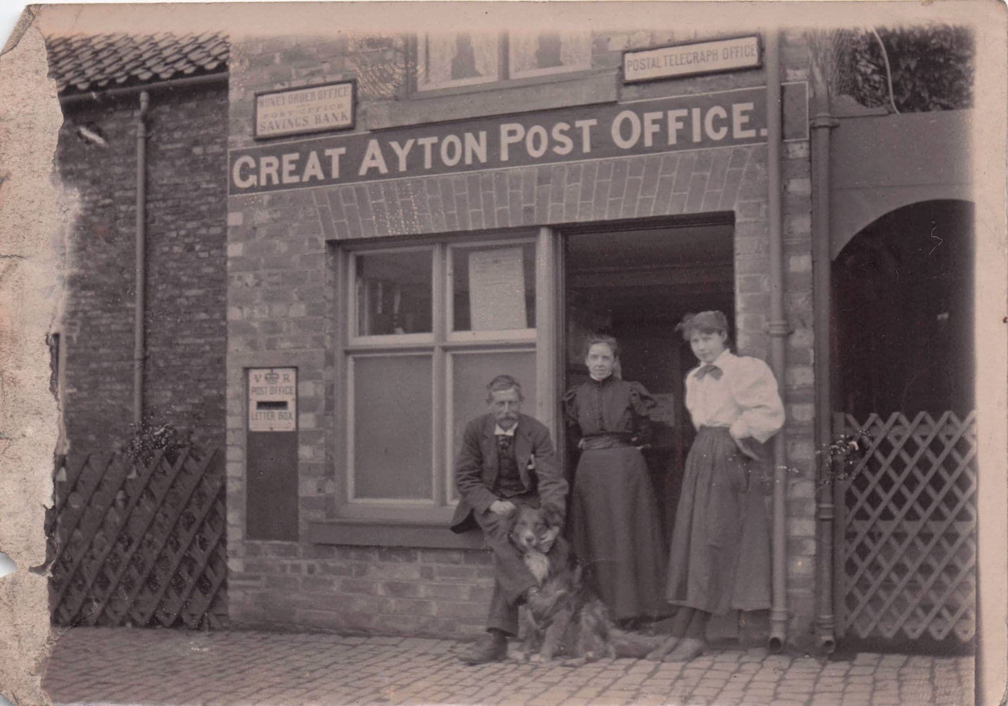Great Ayton Yorkshire Post Office Antique Original Photo