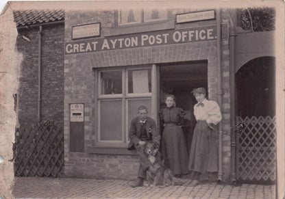 Great Ayton Yorkshire Post Office Antique Original Photo