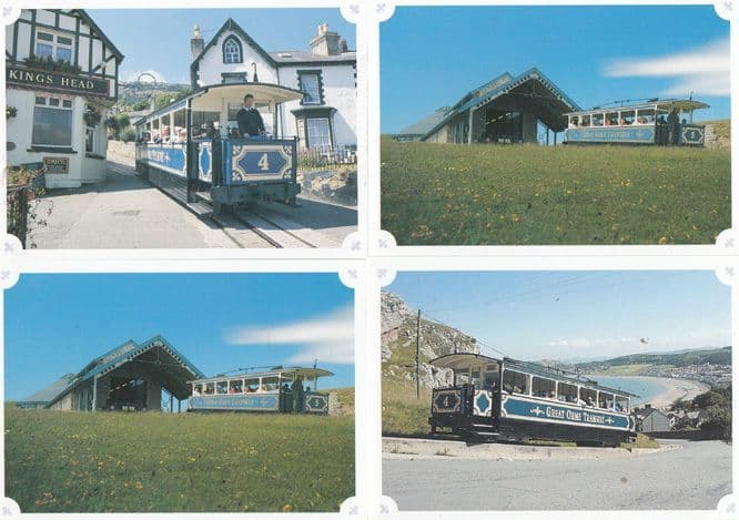 Great Orme Tramway Railway 5 Train Killens Hill Victoria Station 4x Postcard s