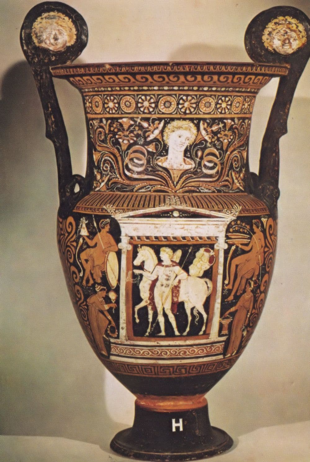 Greek Creusa Painter Volute Krater Ariadne Crowning Dionysius Greek Postcard