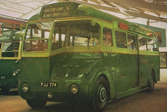Green Line Eastern Avenue Romford TF Type Coach Bus Rare Postcard