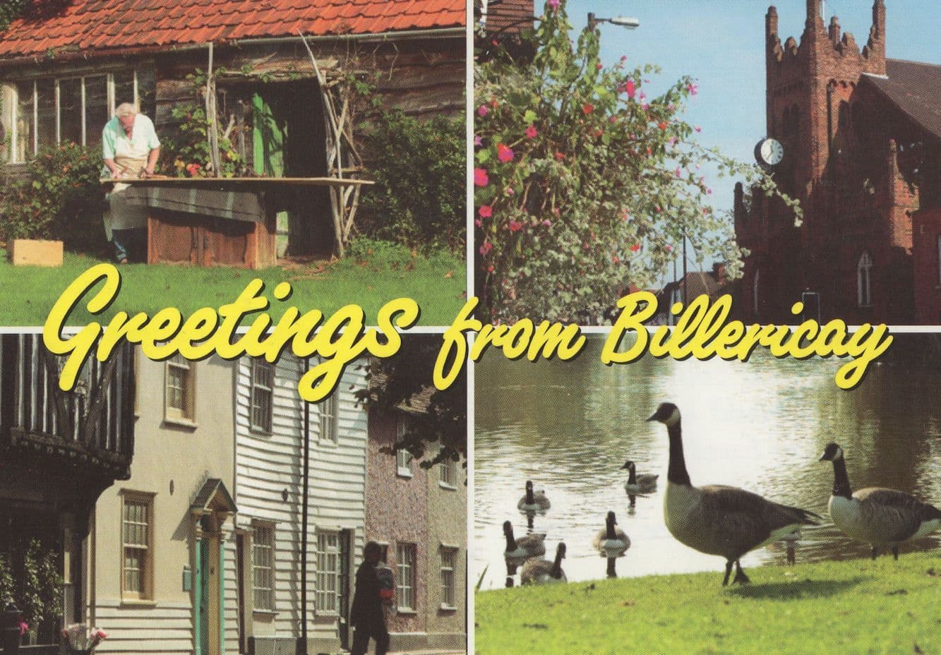 Greetings From Billericay Essex Readers Digest Advertising Postcard