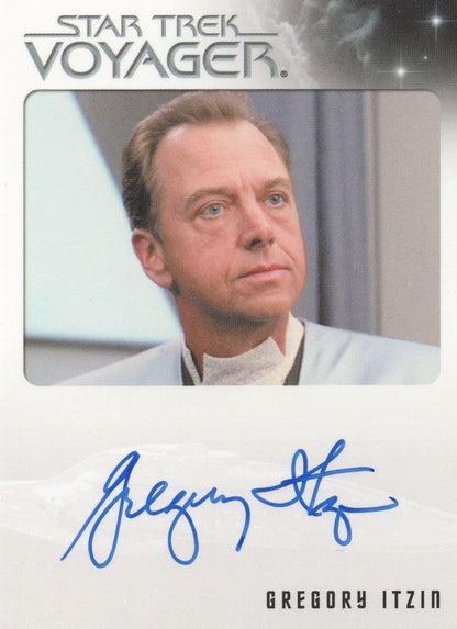 Gregory Itzin Star Trek Voyager Hand Signed Autograph Card