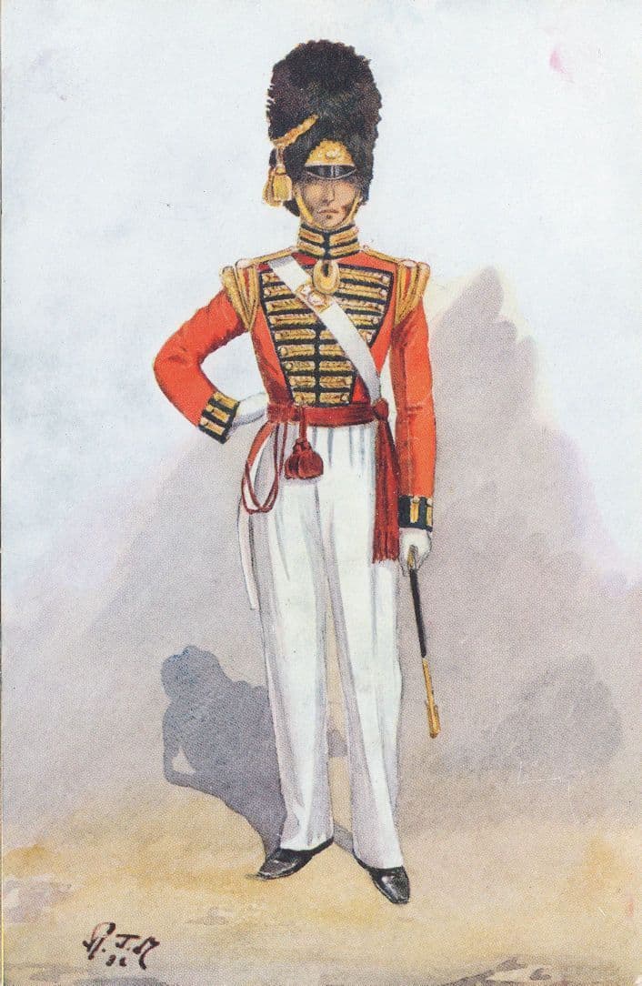 Grenadier Royal Foot Regiment 1826 Gale & Polden Uniform Postcard