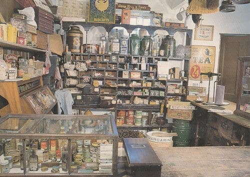 Gressenhall Norfolk Village Shop Postcard