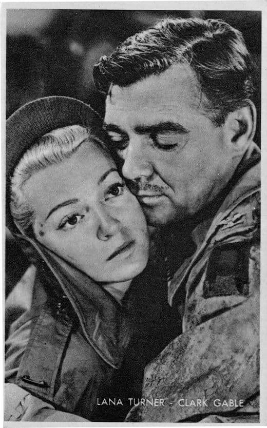 Greta Garbon Robert Mitchum Rare Kwatta Belgium Postcard Size Film Photo