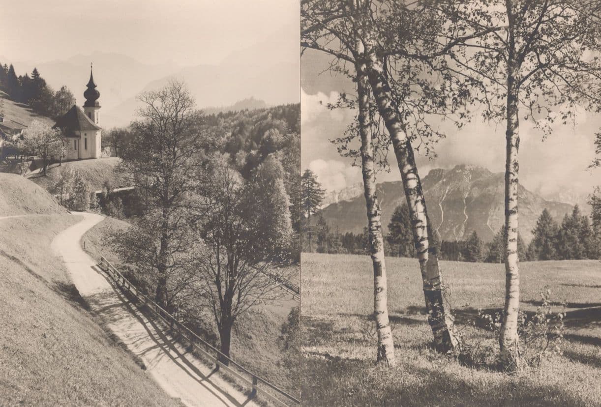 Groh Fotokunst Munchen Germany 2x Vintage Postcard s