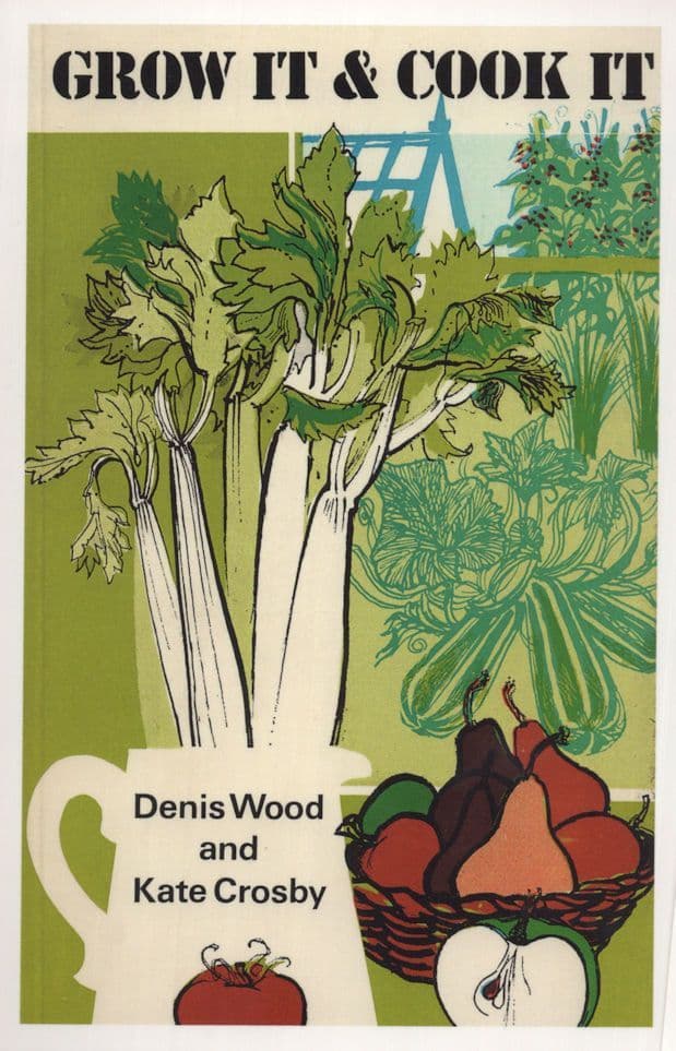 Grow It & Cook It Denis Wood Kate Crosby 1978 Book Postcard