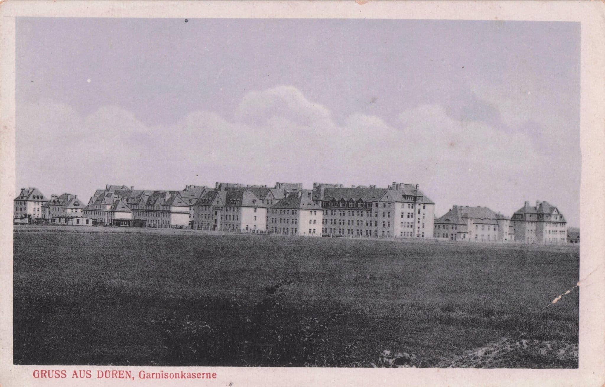 Gruss Aus Duren Garnisonkaserne German Old Postcard