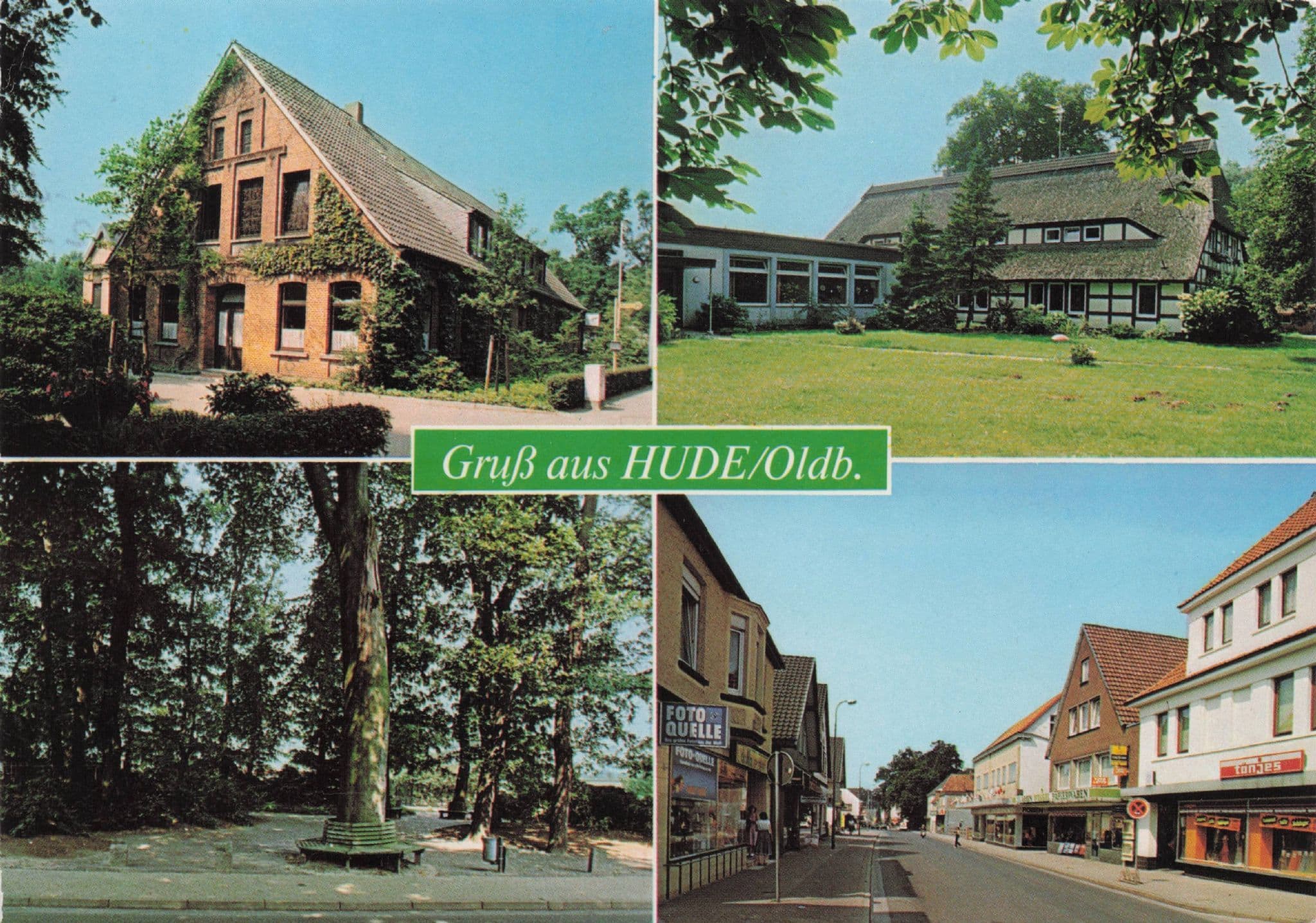 Gruss Aus Hude Oldenburg German Rare Postcard