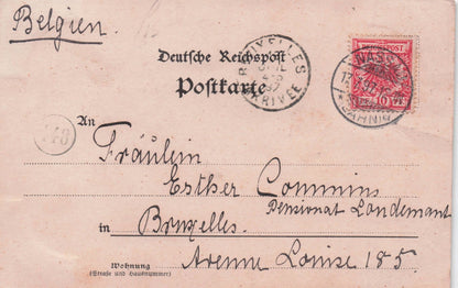 Gruss Aus Nassau German Old Rare 1897 Postcard