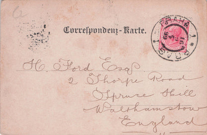 Gruss Aus Ottokar II  Bohemia King Czech Republic 1899 Old Postcrd