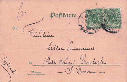Gruss Aus Stadtgarten Koln German Restaurant Old Postcard