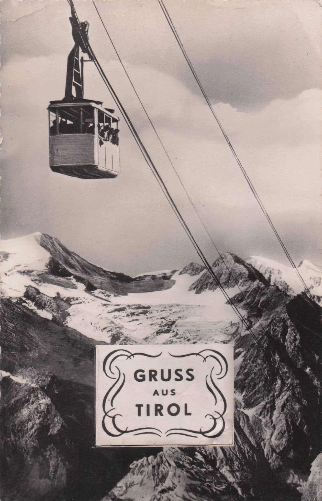 Gruss Aus Tirol Austria Unique Notepad Old RPC Postcard