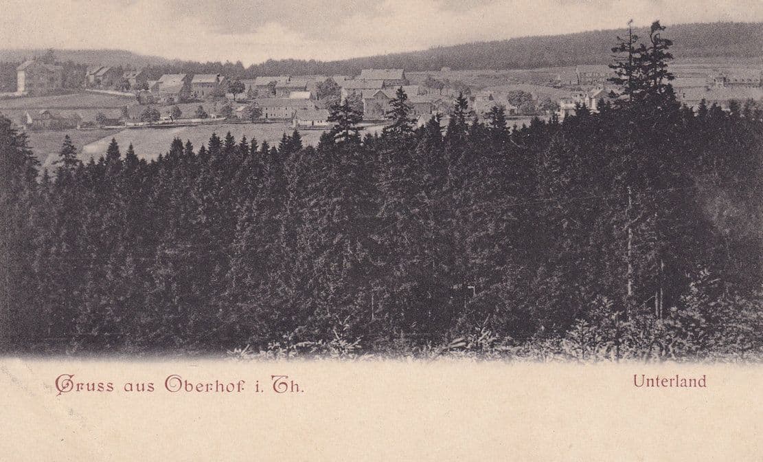 Gruss Aus Uberhof Unterland Antique German Postcard