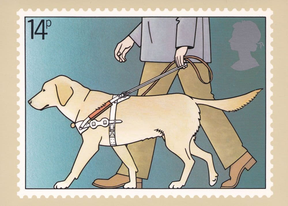 Guide Dog For The Blind Royal Mail 1981 Limited Edition Postcard