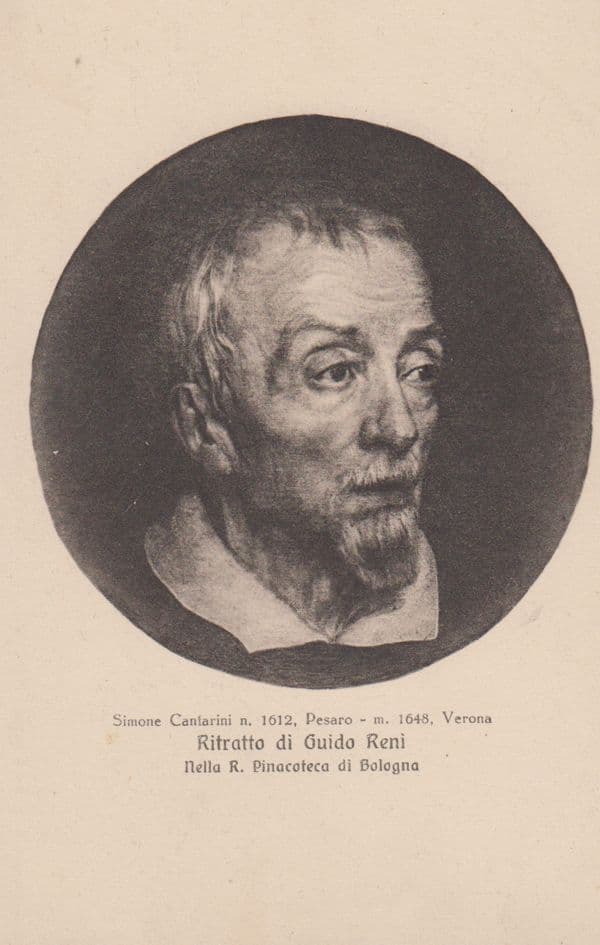 Guido Reni Verona Italy Italian Portrait Antique Postcard