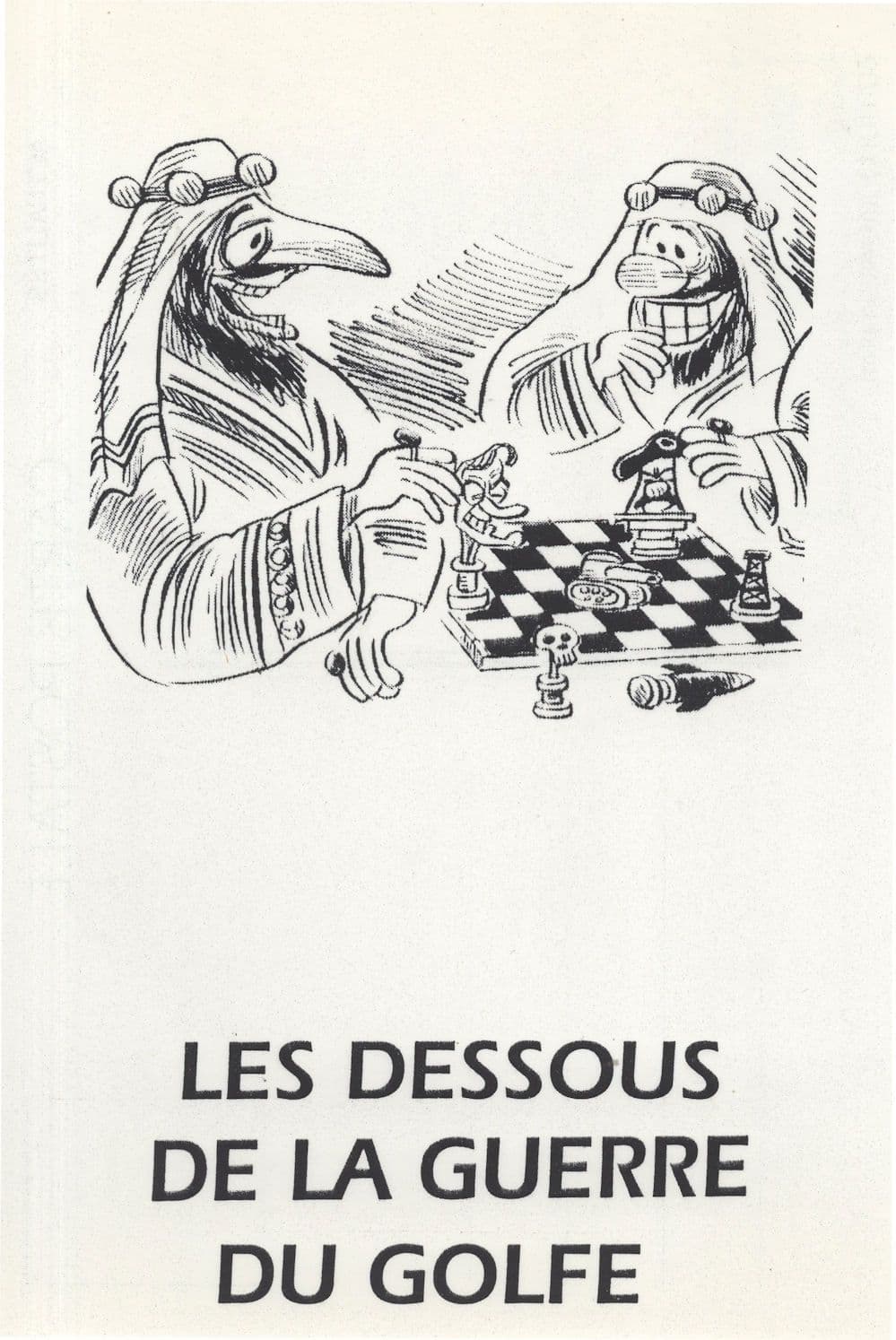 Gulf War Arabic Game Of Chess Comic Military Postcard