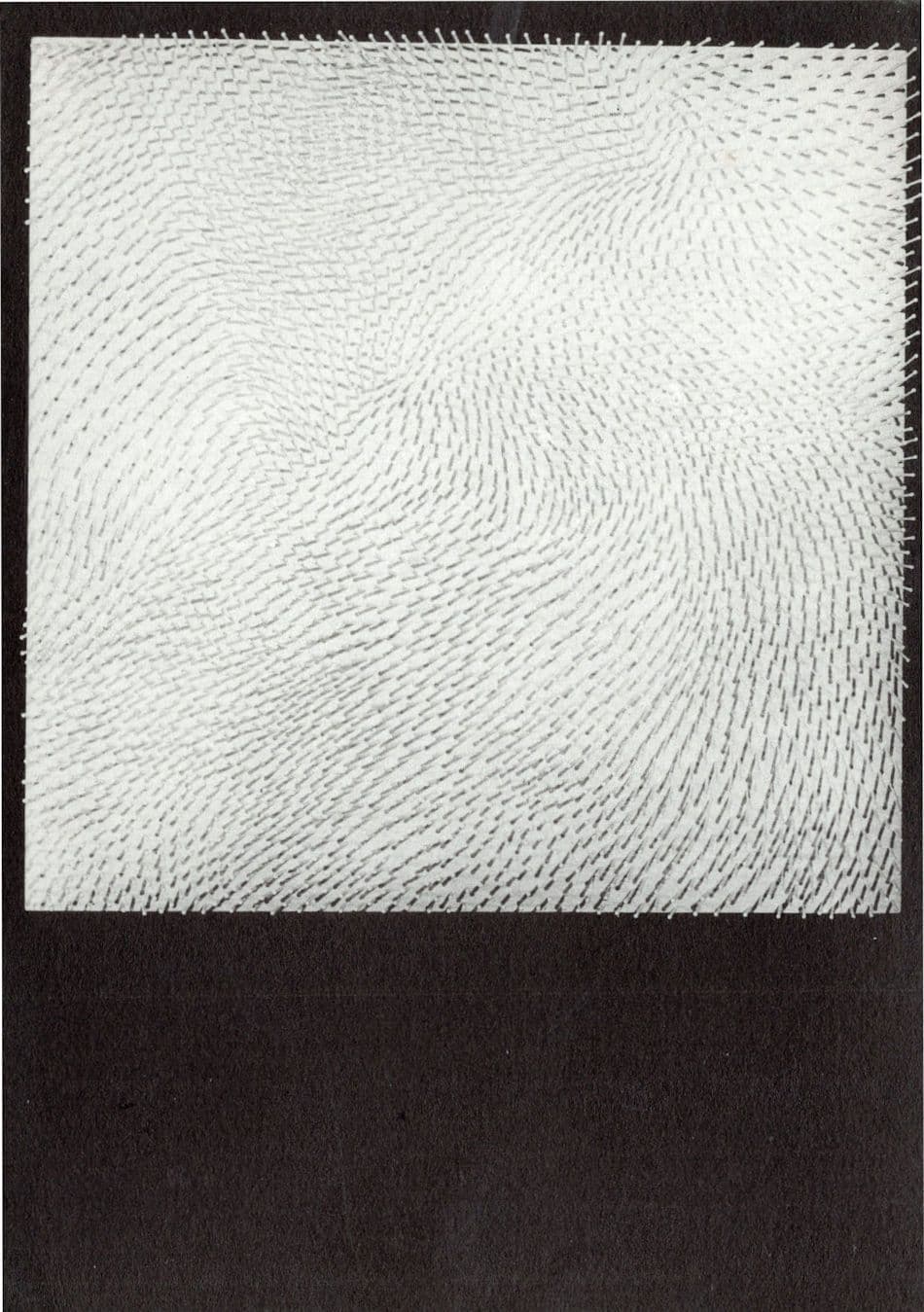 Gunther Uecker White Field Painting Nails On Canvas Art Postcard