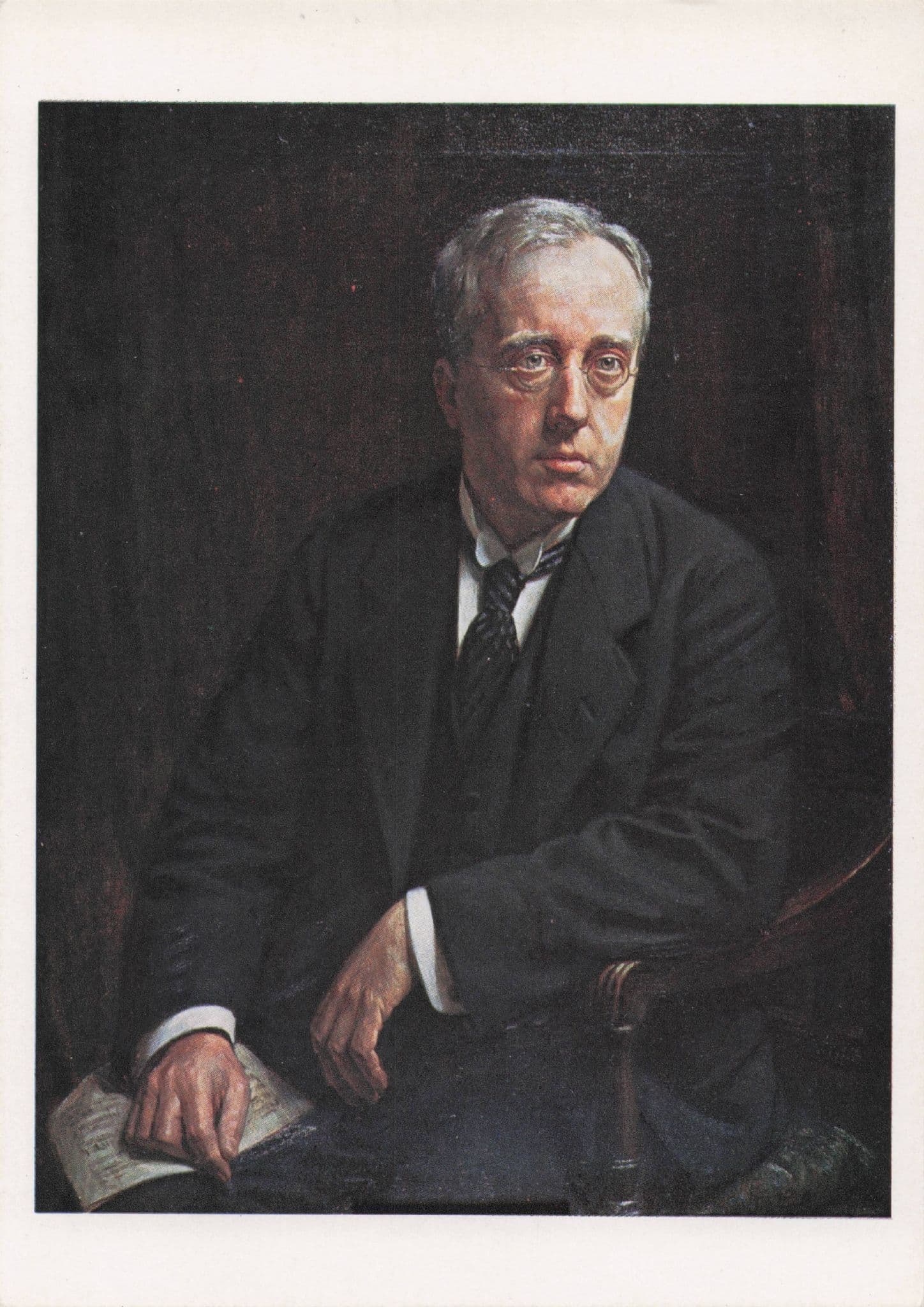 Gustav Holst Classical Composer Painting Bernard Munns Postcard