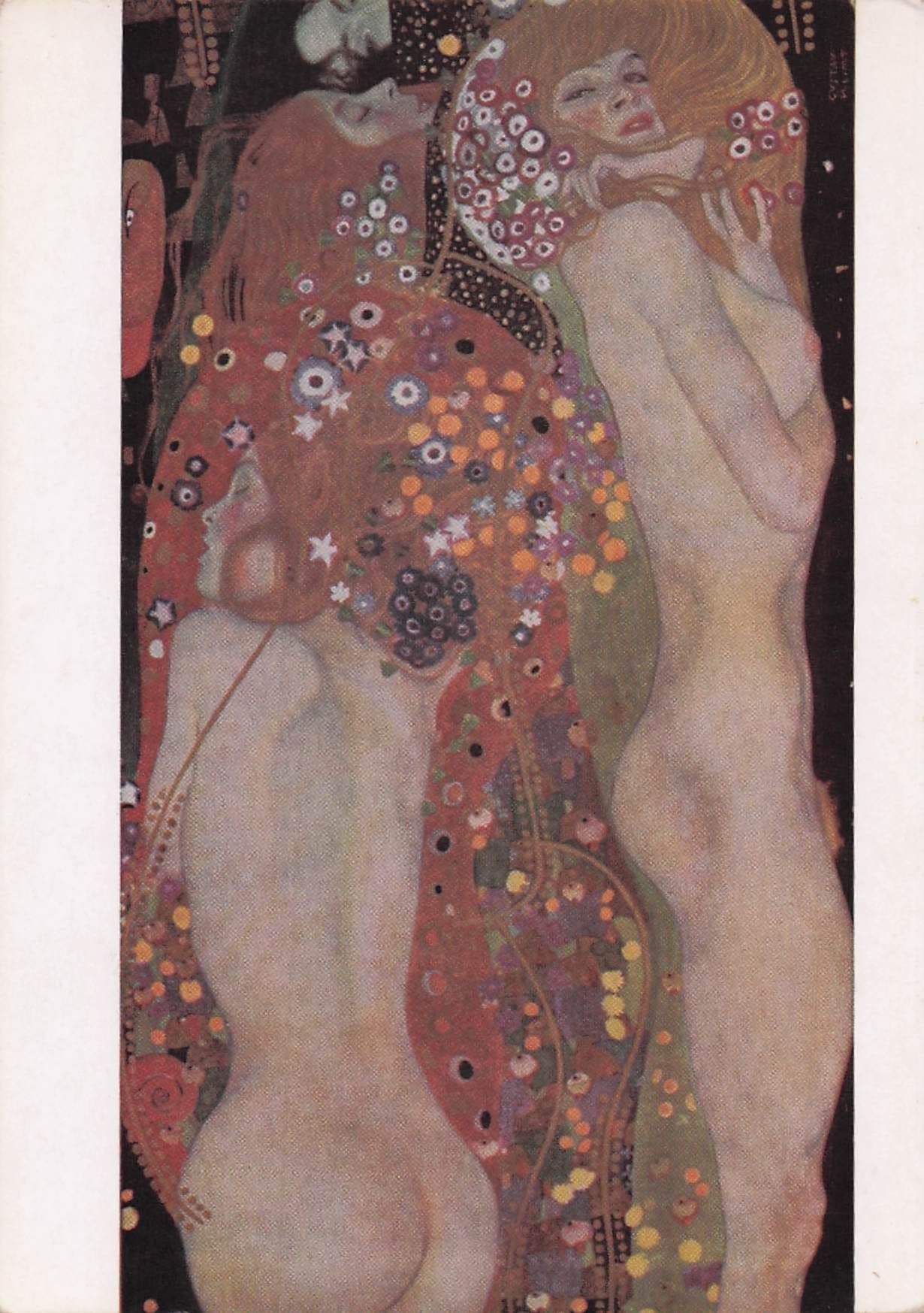 Gustav Klint Die Wasserschlangen Austrian Painting Postcard